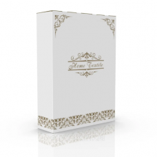 Подарункова коробка для рушників 3-ка Gold з віконцем 320х100х430 мм